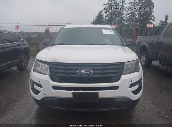 1FM5K8AR5GGA47243 2016 FORD UTILITY POLICE INTERCEPTOR White Вид щитка приладів