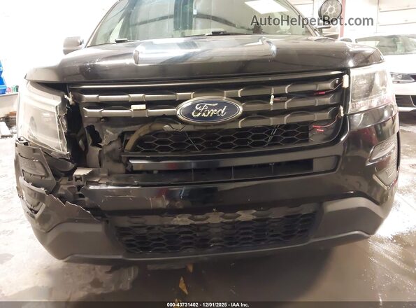 1FM5K8AR5HGA79014 2017 FORD UTILITY POLICE INTERCEPTOR Black წინა ხედი
