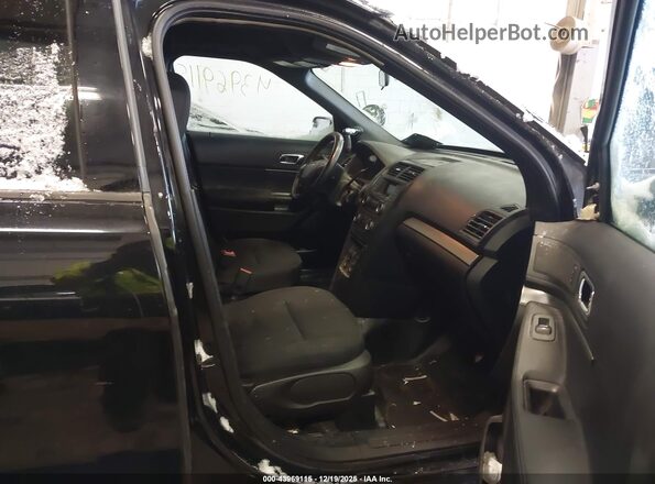 1FM5K8AR5HGC78550 2017 FORD UTILITY POLICE INTERCEPTOR Black Front interior view