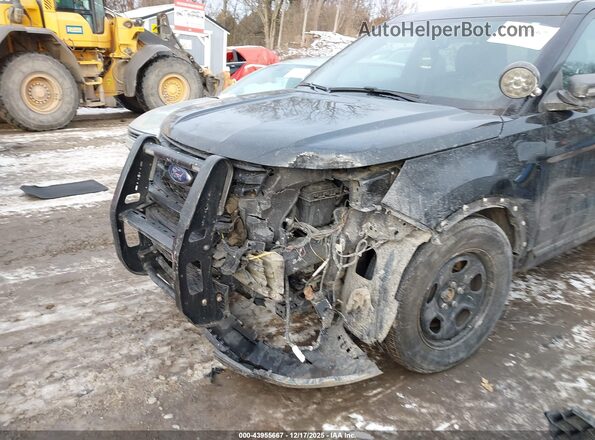 1FM5K8ARXJGC42889 2018 FORD POLICE INTERCEPTOR Black Вид спереду