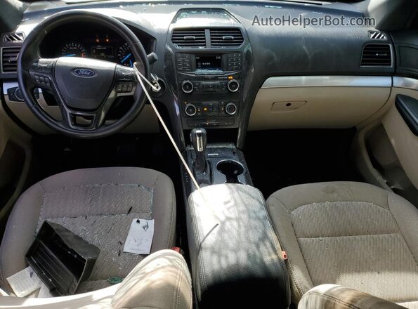 1FM5K8B85KGA14922 2019 FORD FORD EXPLORER White Dashboard view