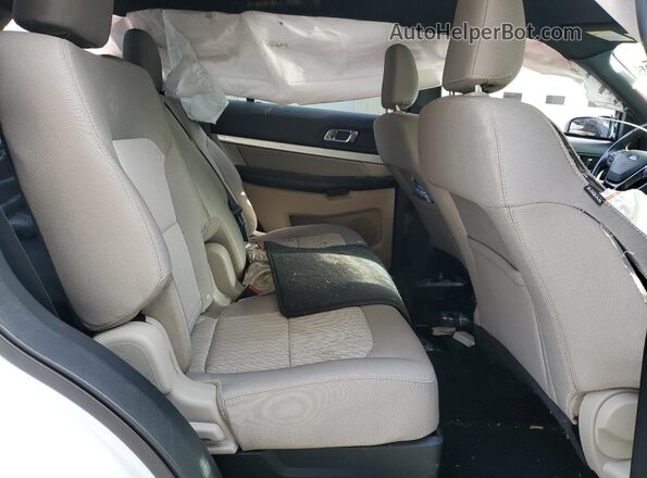 1FM5K8B85KGA14922 2019 FORD FORD EXPLORER White Rear seats view