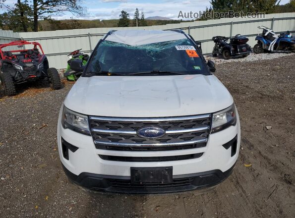1FM5K8B85KGA14922 2019 FORD FORD EXPLORER White Front view