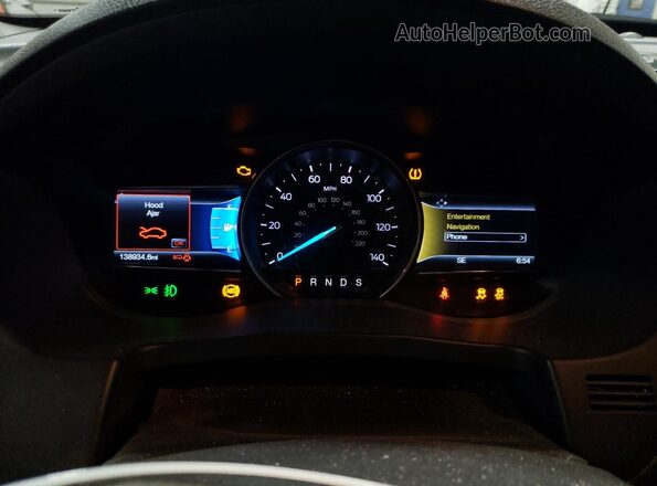 1FM5K8D8XGGC04770 2016 FORD FORD EXPLORER White Widok zestawu wskaźników