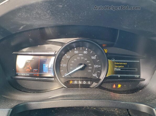 1FM5K8F80GGC15418 2016 FORD FORD EXPLORER Серый Вид щитка приборов