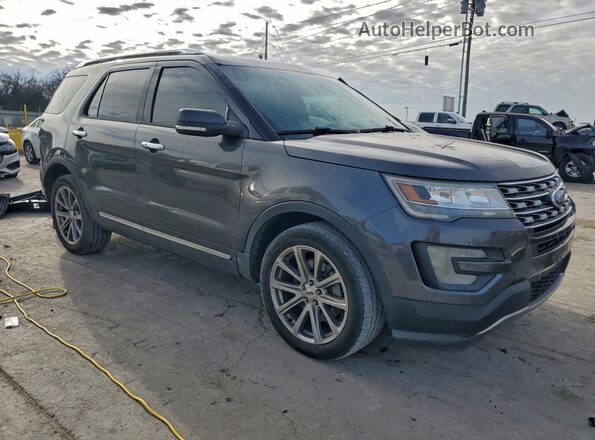 1FM5K8F80GGC15418 2016 FORD FORD EXPLORER Серый Передняя правая четверть