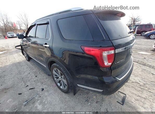 1FM5K8F89JGA15645 2018 FORD FORD EXPLORER Черный Задняя левая четверть