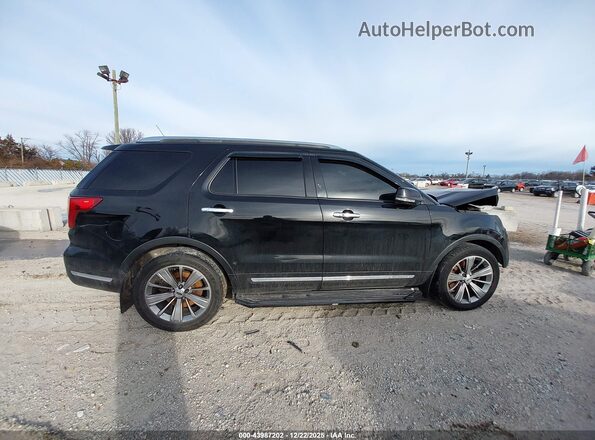 1FM5K8F89JGA15645 2018 FORD FORD EXPLORER Черный Вид задней части салона