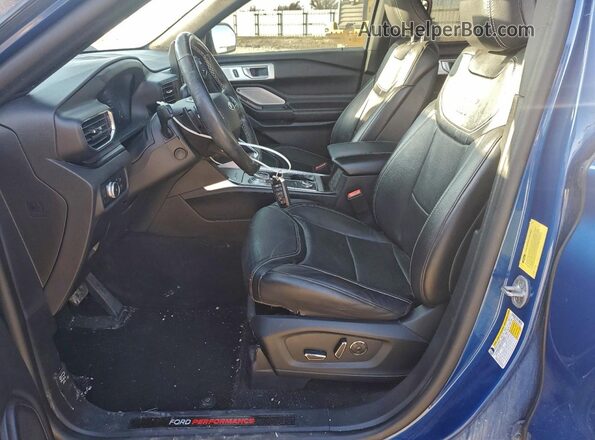 1FM5K8GC5LGA24252 2020 FORD FORD EXPLORER Blue Vista interior delantera