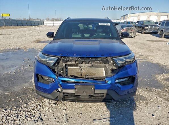 1FM5K8GC5LGA24252 2020 FORD FORD EXPLORER Blue Vista frontal