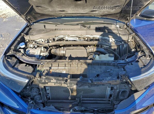 1FM5K8GC5LGA24252 2020 FORD FORD EXPLORER Blue Vista del compartimento del motor