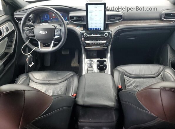 1FM5K8HC1MGC19510 2021 FORD FORD EXPLORER White წინა პანელის ხედი