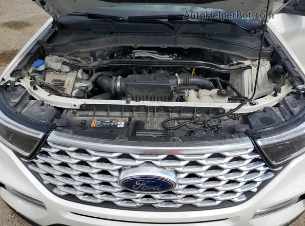 1FM5K8HC1MGC19510 2021 FORD FORD EXPLORER White ძრავის განყოფილების ხედი