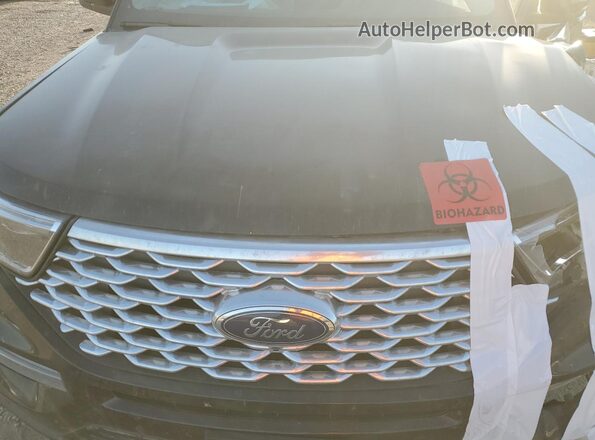1FM5K8HC1NGC48443 2022 FORD FORD EXPLORER Black ძრავის განყოფილების ხედი