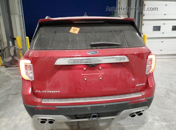 1FM5K8HC8RGA24382 2024 FORD FORD EXPLORER Red Вид ззаду