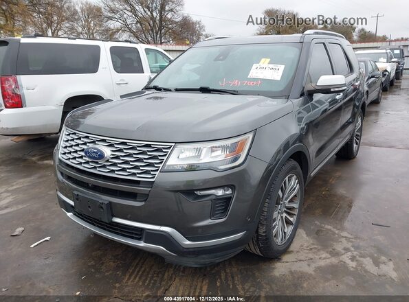 1FM5K8HT2JGA79768 2018 FORD FORD EXPLORER Gray Передня ліва чверть