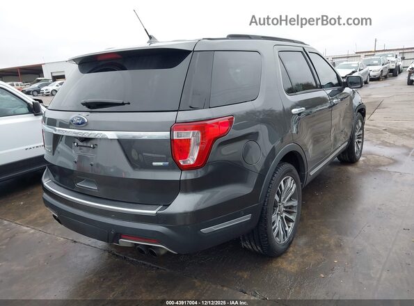 1FM5K8HT2JGA79768 2018 FORD FORD EXPLORER Gray Задня права чверть