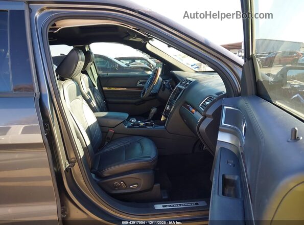 1FM5K8HT2JGA79768 2018 FORD FORD EXPLORER Gray Вид салону спереду