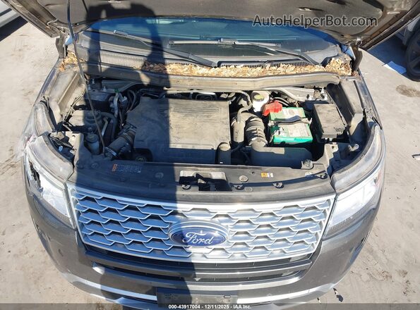 1FM5K8HT2JGA79768 2018 FORD FORD EXPLORER Gray Вид ззаду