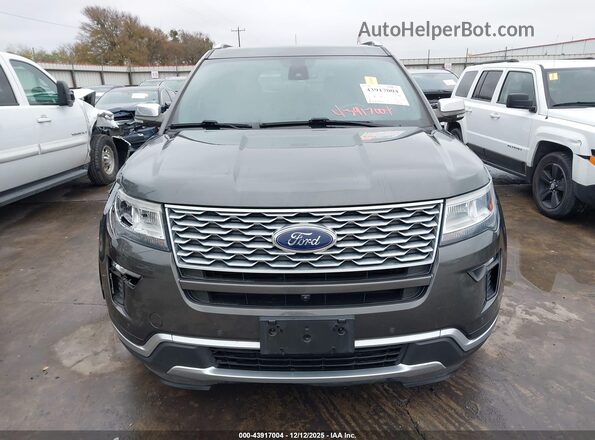 1FM5K8HT2JGA79768 2018 FORD FORD EXPLORER Gray Вид щитка приладів