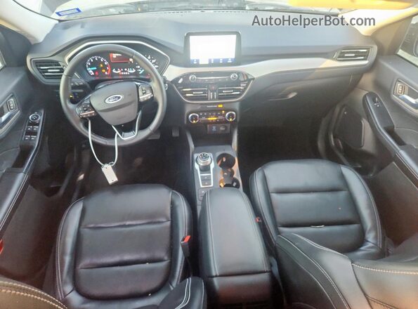 1FMCU0H63NUB40629 2022 FORD ESCAPE Черный Вид панели приборов