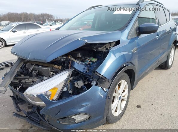 1FMCU0HD3JUC68488 2018 FORD ESCAPE Синий Вид спереди