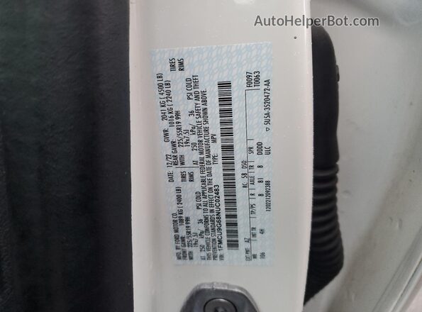 1FMCU9G68NUC02483 2022 FORD ESCAPE White Widok komory silnika