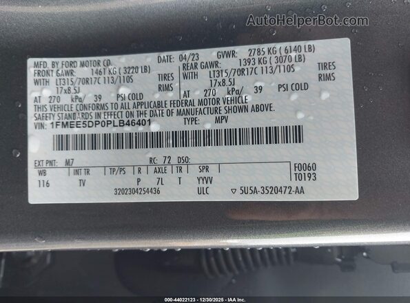 1FMEE5DP0PLB46401 2023 FORD BRONCO Gray Engine compartment view