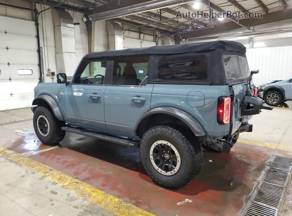 1FMEE5DP8MLA87979 2021 FORD BRONCO Синий Задняя левая четверть