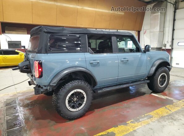 1FMEE5DP8MLA87979 2021 FORD BRONCO Синий Задняя правая четверть