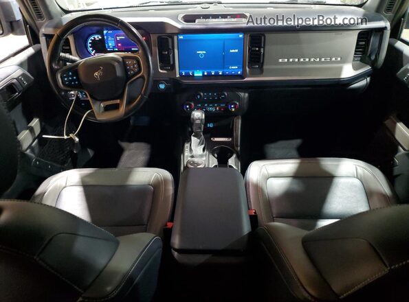 1FMEE5DP8MLA87979 2021 FORD BRONCO Синий Вид панели приборов