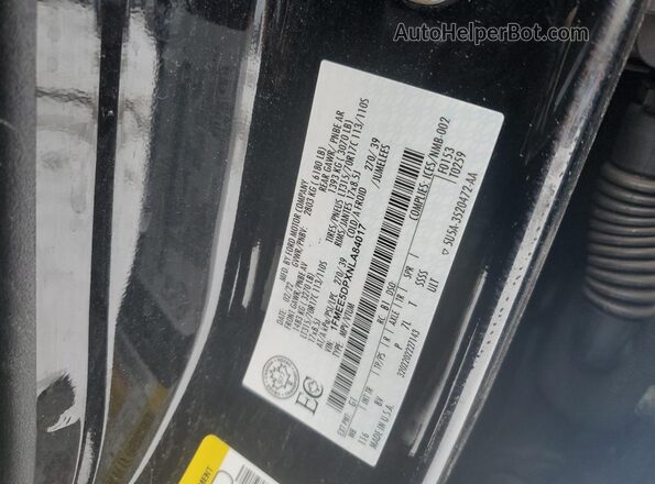 1FMEE5DPXNLA84017 2022 FORD BRONCO Black VIN կոդի պիտակի տեսք