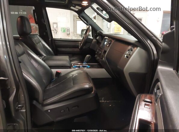 1FMJK1MT7HEA77001 2017 FORD EXPEDITION EL Gray წინა სალონის ხედი
