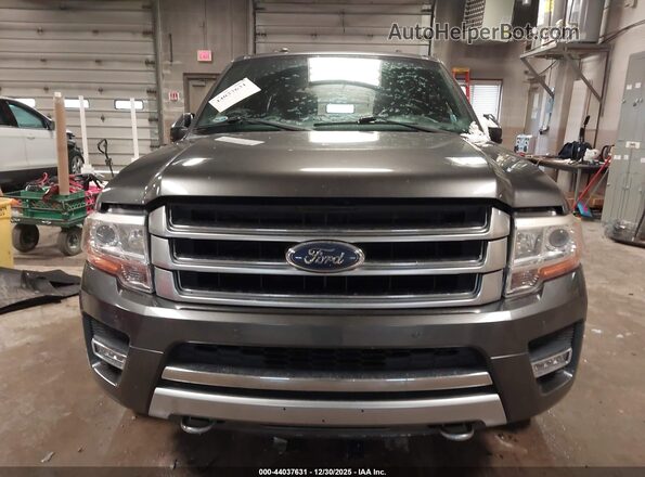 1FMJK1MT7HEA77001 2017 FORD EXPEDITION EL Gray ხელსაწყოთა პანელის ხედი