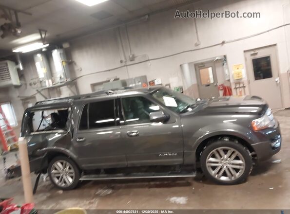 1FMJK1MT7HEA77001 2017 FORD EXPEDITION EL Gray უკანა სალონის ხედი