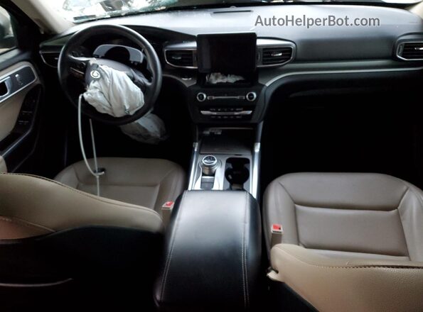 1FMSK7DH4LGB18202 2020 FORD FORD EXPLORER White Widok deski rozdzielczej