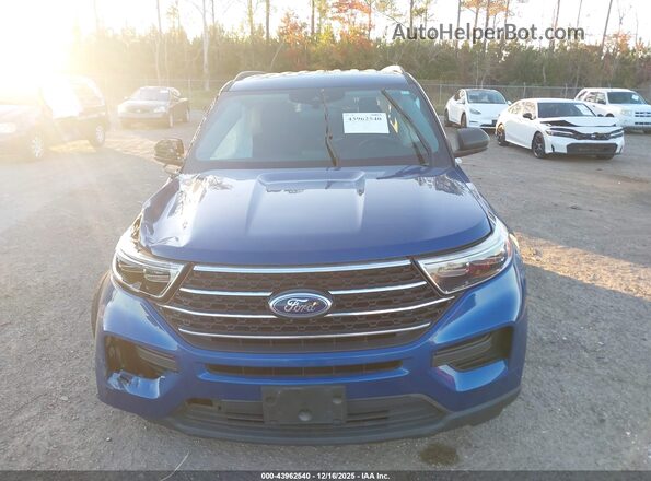 1FMSK7DH7MGB67749 2021 FORD FORD EXPLORER Blue ხელსაწყოთა პანელის ხედი