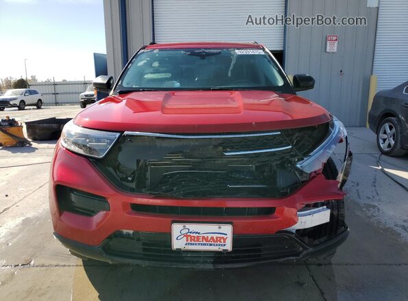 1FMSK8DH1NGA12833 2022 FORD FORD EXPLORER Maroon Front view