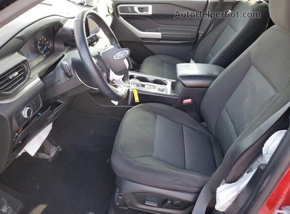 1FMSK8DH1NGA12833 2022 FORD FORD EXPLORER Maroon Front interior view