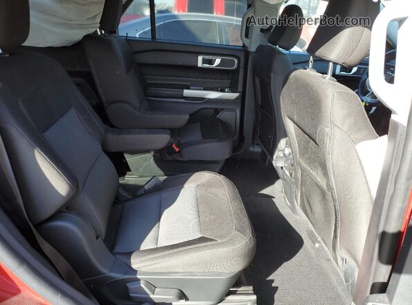 1FMSK8DH1NGA12833 2022 FORD FORD EXPLORER Maroon Rear interior view
