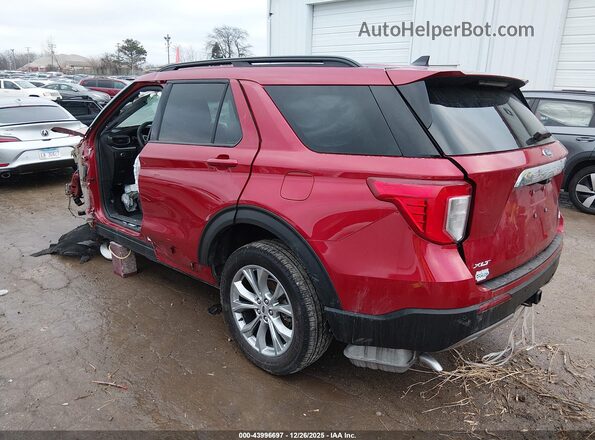 1FMSK8DH1RGA55218 2024 FORD FORD EXPLORER Красный Задняя левая четверть