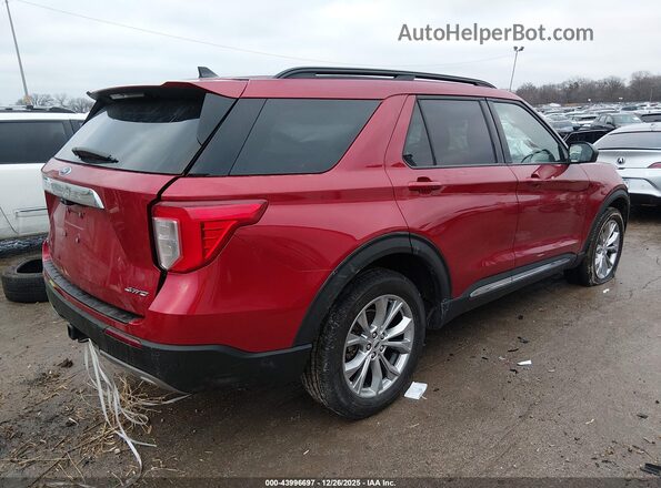 1FMSK8DH1RGA55218 2024 FORD FORD EXPLORER Красный Задняя правая четверть