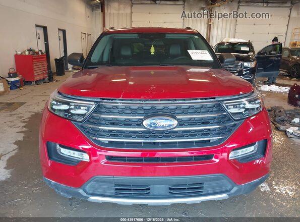 1FMSK8DH3RGA20163 2024 FORD FORD EXPLORER Red Instrument cluster view
