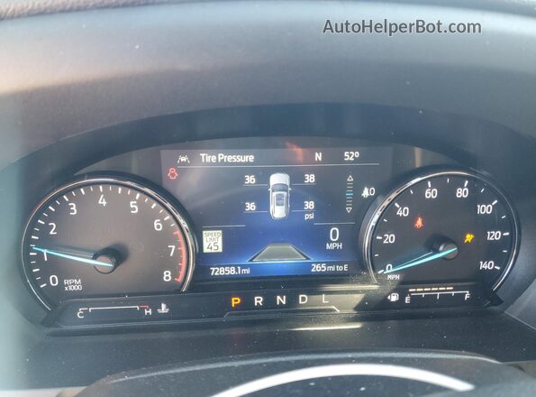 1FMSK8DH5NGA06694 2022 FORD FORD EXPLORER Blue Instrument cluster view