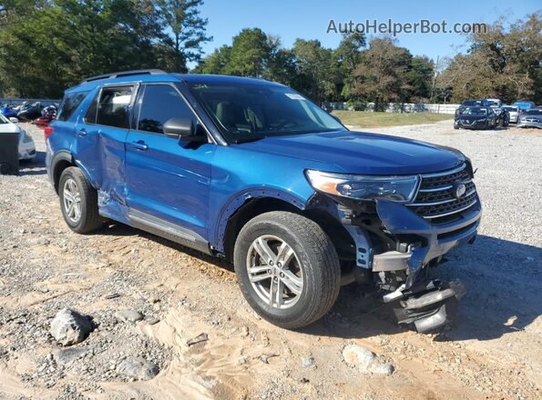 1FMSK8DH5NGA06694 2022 FORD FORD EXPLORER Blue Front right