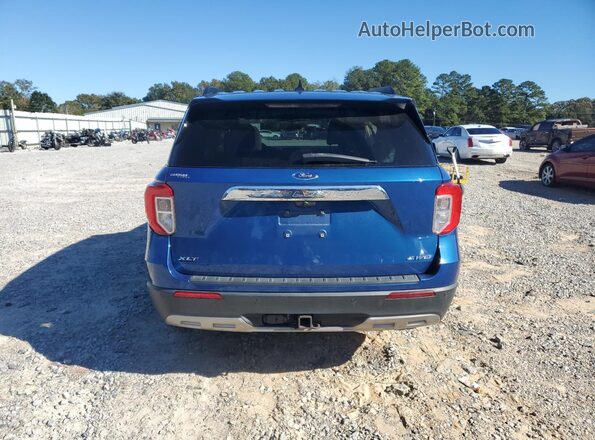 1FMSK8DH5NGA06694 2022 FORD FORD EXPLORER Blue Rear view
