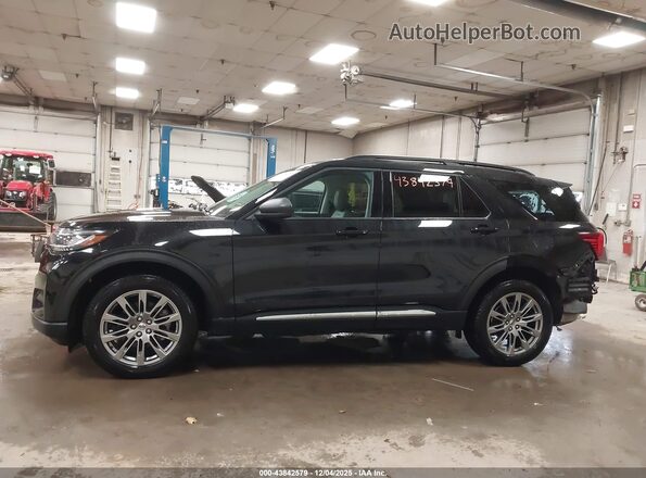 1FMUK8DH3SGA73136 2025 FORD FORD EXPLORER Black Սալոնի 360 աստիճան տեսք