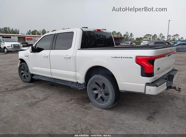 1FT6W1EV2NWG03216 2022 FORD F-150 LIGHTNING White Հետևի ձախ