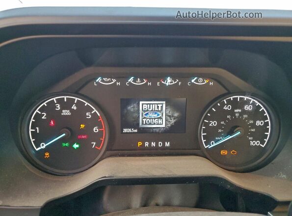 1FT7W2AA7PED45538 2023 FORD F250 White Instrument cluster view
