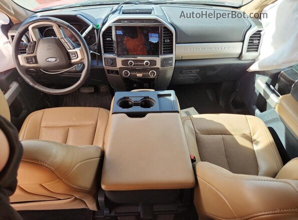 1FT7W2B63NED12561 2022 FORD F250 Red Vista del salpicadero
